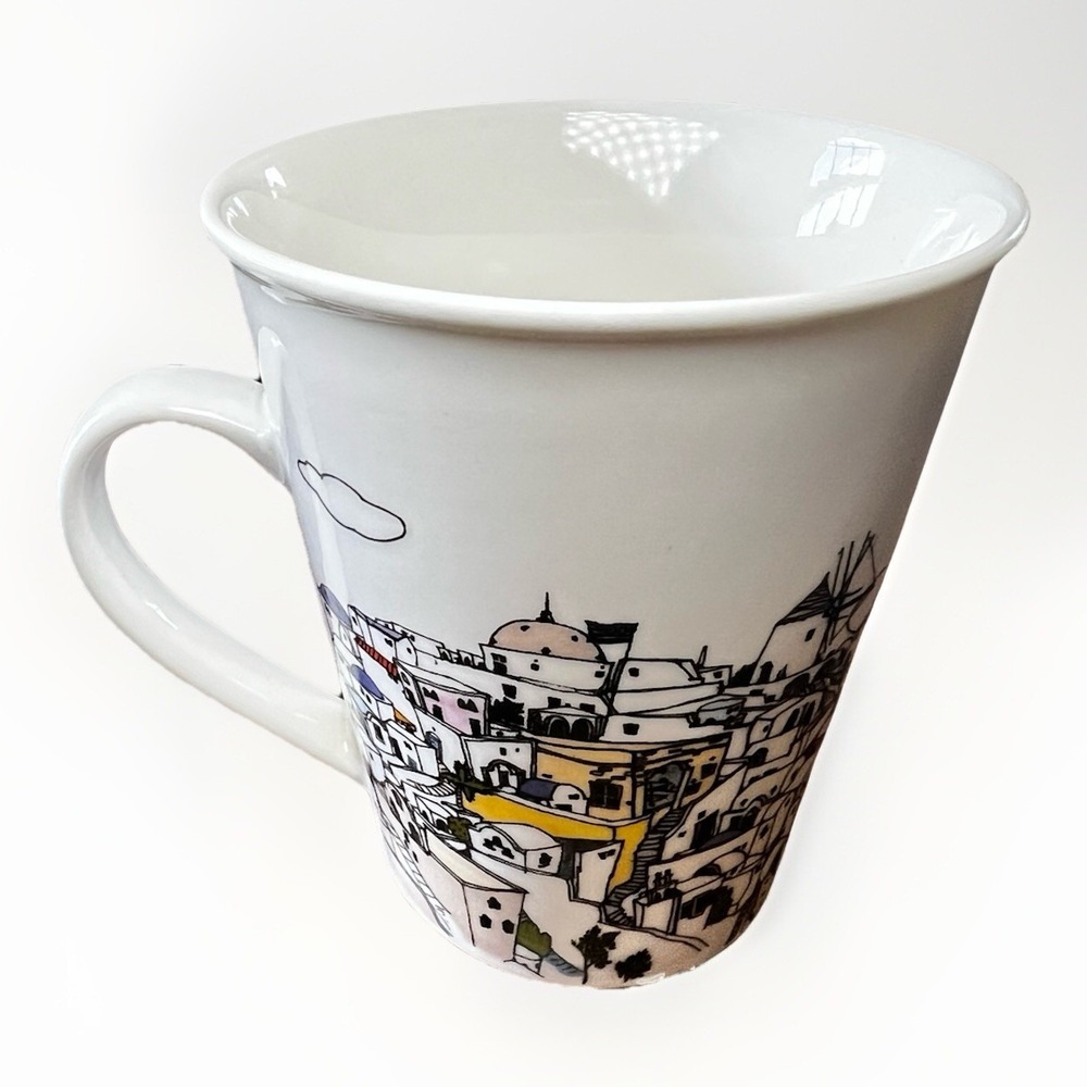 Europe Sketch Design By Rabbitstory Korea Coffee Mug Set of 2 - Picture 7 of 9